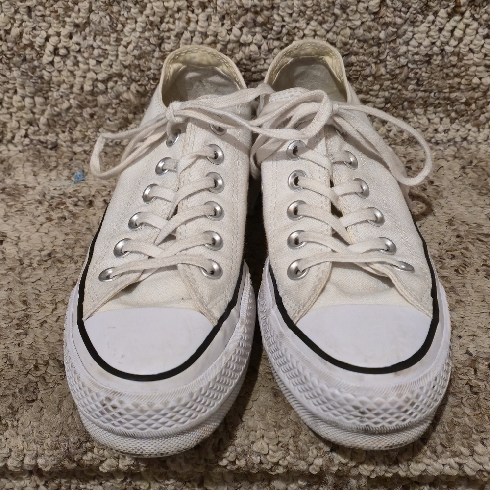 CONVERSE White Lift Low-Cut Sneakers, Womens 5.5